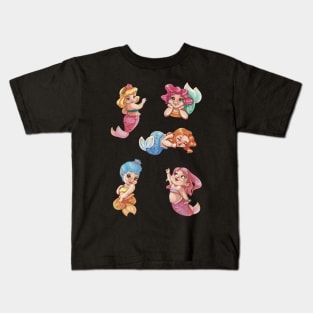 Baby mermaid stickers Kids T-Shirt